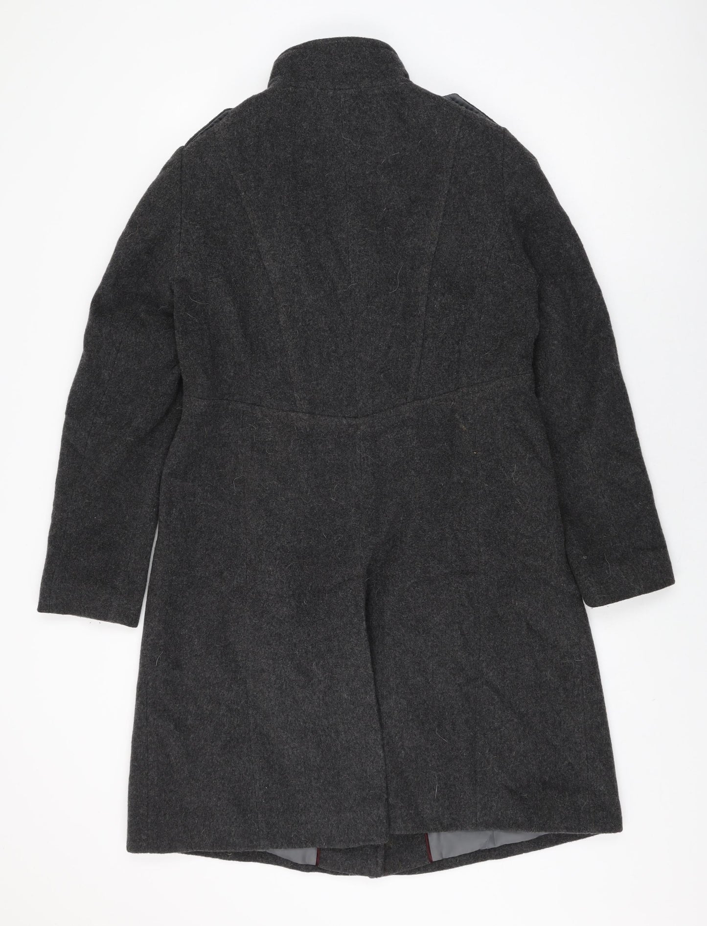 Womens UK Size 10 Marks and Spencer Grey Overcoat