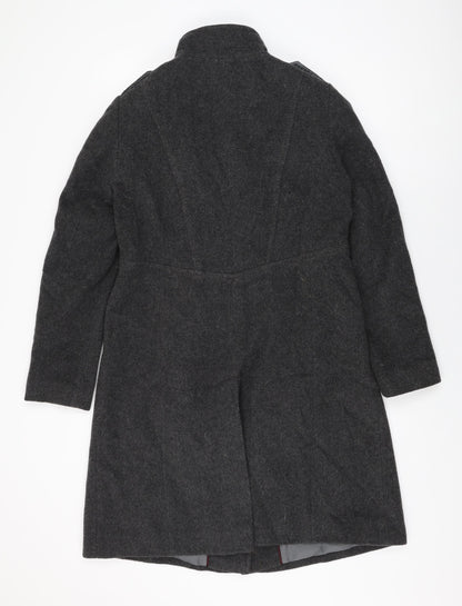 Womens UK Size 10 Marks and Spencer Grey Overcoat