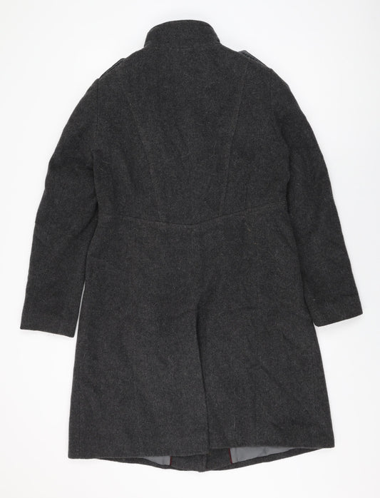 Womens UK Size 10 Marks and Spencer Grey Overcoat