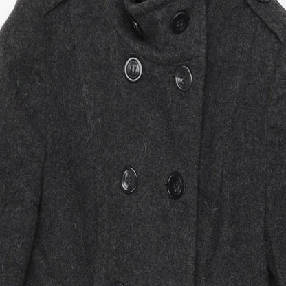 Womens UK Size 10 Marks and Spencer Grey Overcoat