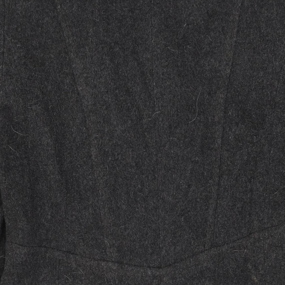 Womens UK Size 10 Marks and Spencer Grey Overcoat