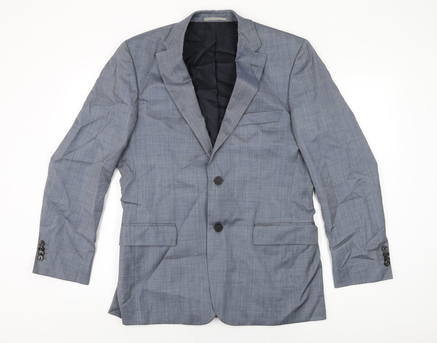 Mens UK Size 48 Guabello Regular Blue Suit Jacket