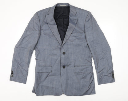 Mens UK Size 48 Guabello Regular Blue Suit Jacket