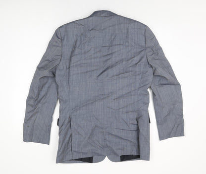 Mens UK Size 48 Guabello Regular Blue Suit Jacket