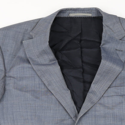 Mens UK Size 48 Guabello Regular Blue Suit Jacket