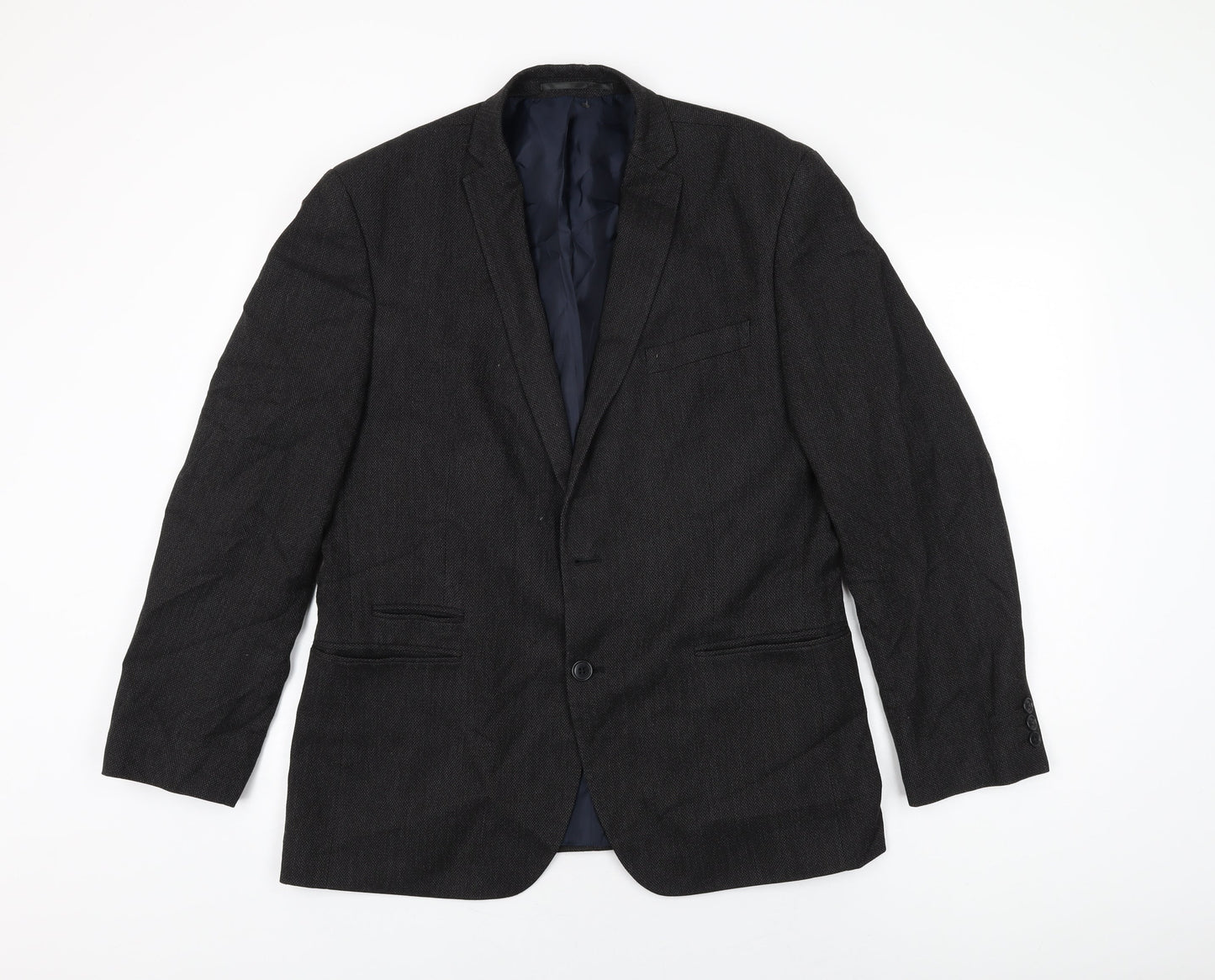 Mens UK Size 42 Debenhams Regular Black Suit Jacket