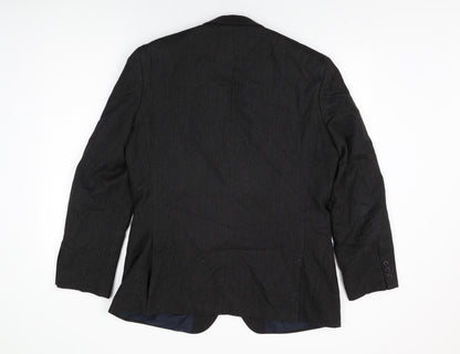 Mens UK Size 42 Debenhams Regular Black Suit Jacket