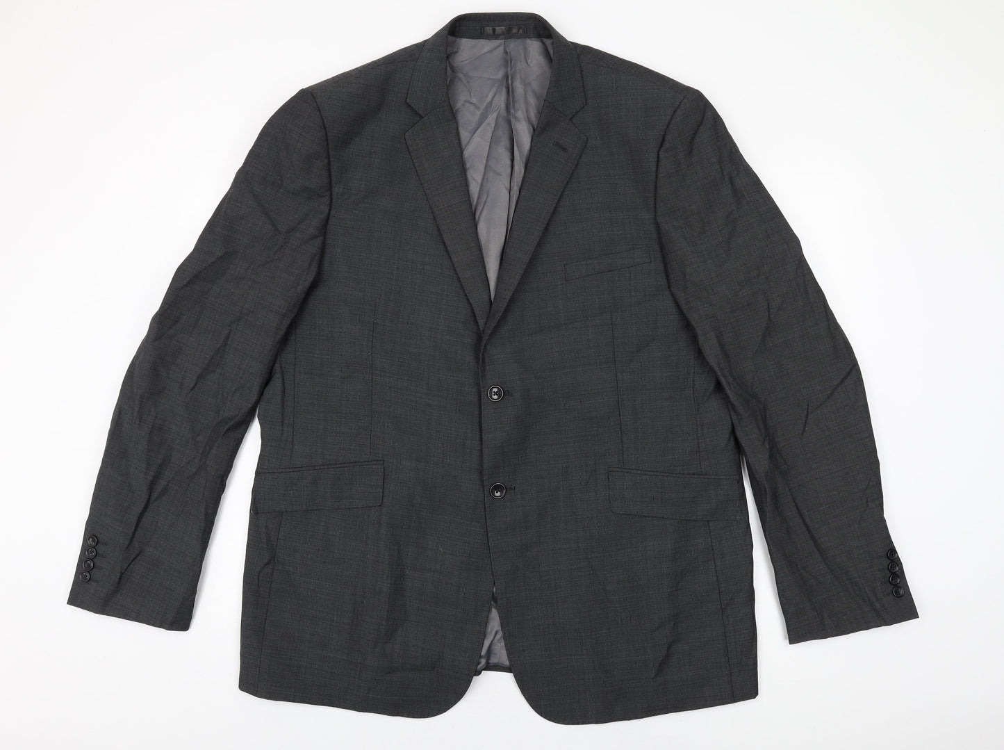 Mens UK Size 48 Fellini Regular Grey Suit Jacket