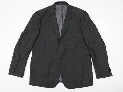 Mens UK Size 48 Fellini Regular Grey Suit Jacket