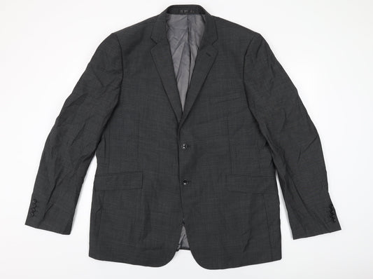 Mens UK Size 48 Fellini Regular Grey Suit Jacket