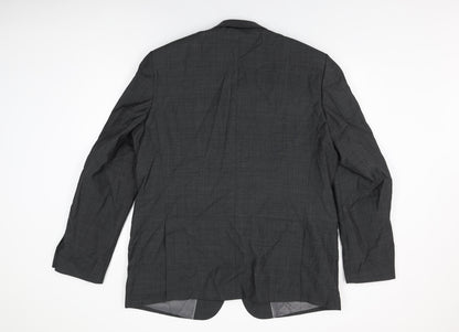 Mens UK Size 48 Fellini Regular Grey Suit Jacket