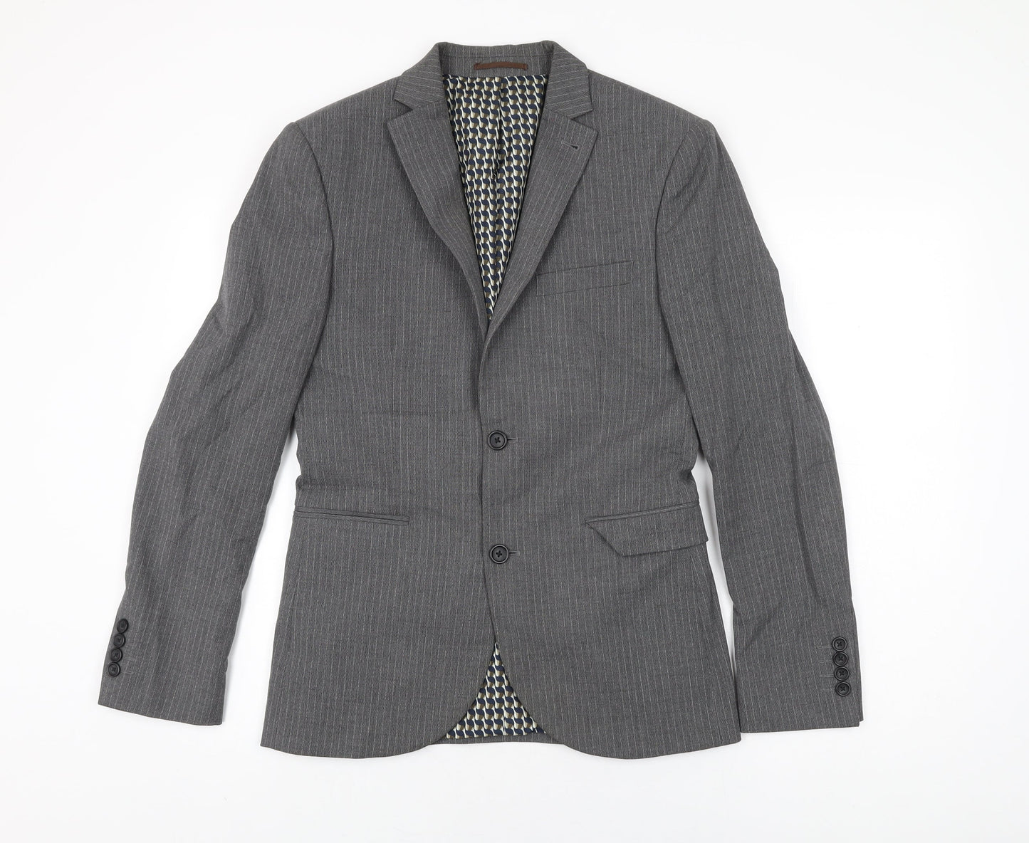 Mens UK Size 36 NEXT Regular Grey Suit Jacket