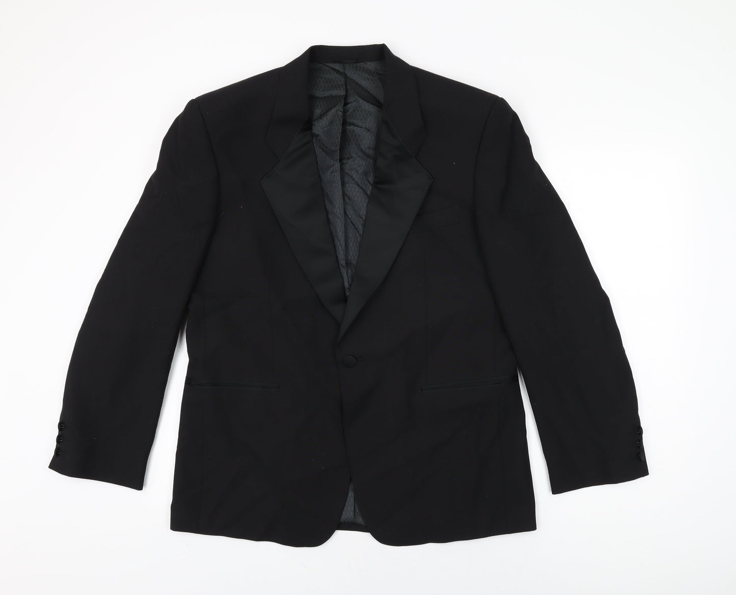 Mens UK Size 40 Weidenmann Regular Black Suit Jacket
