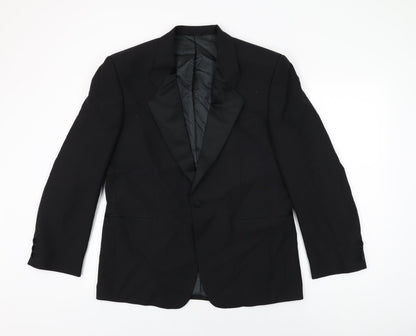 Mens UK Size 40 Weidenmann Regular Black Suit Jacket