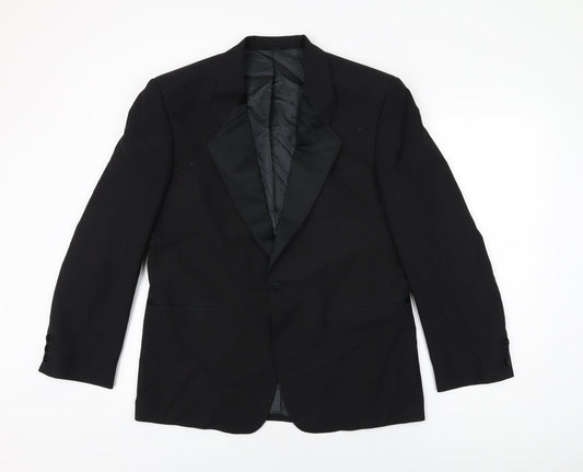 Mens UK Size 40 Weidenmann Regular Black Suit Jacket