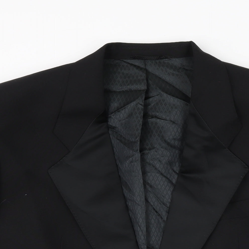 Mens UK Size 40 Weidenmann Regular Black Suit Jacket