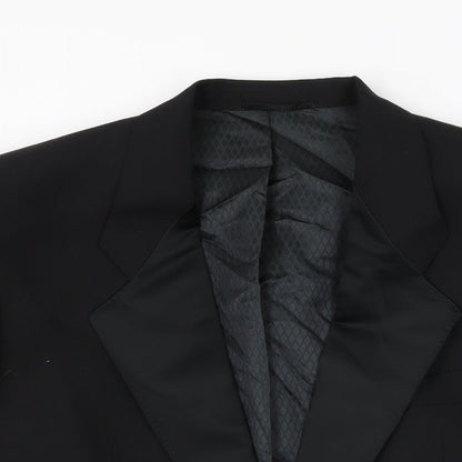Mens UK Size 40 Weidenmann Regular Black Suit Jacket