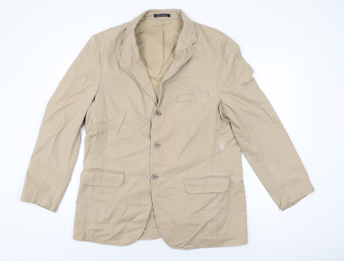 Mens UK Size 44 Lands' End Beige Jacket