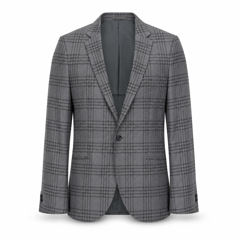 Mens UK Size 38 Moss London Regular Grey Suit Jacket