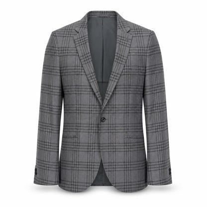 Mens UK Size 38 Moss London Regular Grey Suit Jacket