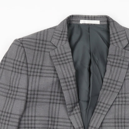Mens UK Size 38 Moss London Regular Grey Suit Jacket