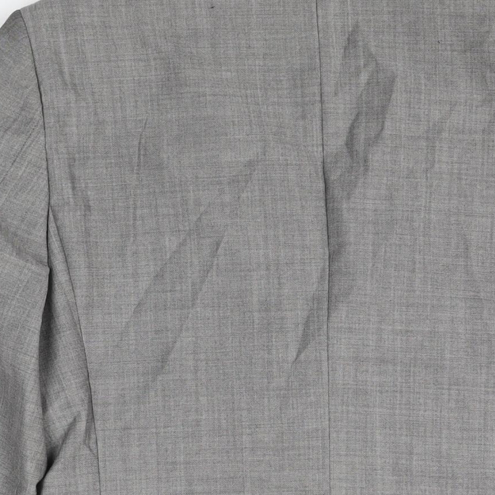 Mens UK Size 36 Topman Regular Grey Suit Jacket