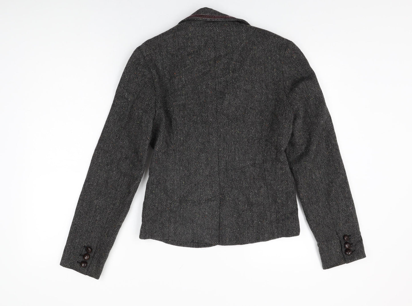 Crew Clothing Womens Grey Jacket Size 8 Button