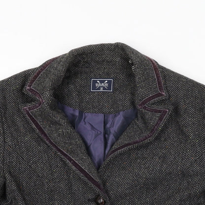 Crew Clothing Womens Grey Jacket Size 8 Button