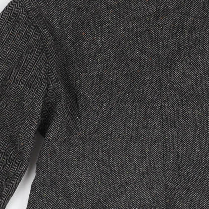 Crew Clothing Womens Grey Jacket Size 8 Button