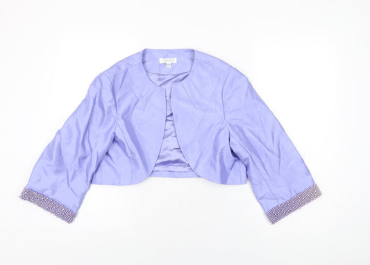 Nightingales Womens Purple Jacket Size 16