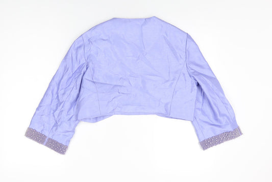 Nightingales Womens Purple Jacket Size 16