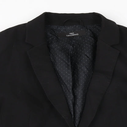 NEXT Womens Black Polyester Jacket Suit Jacket Size 16