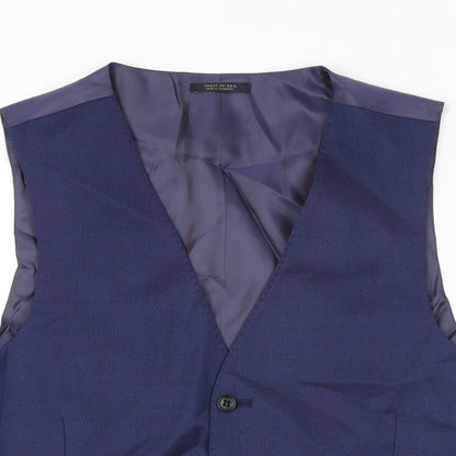 Mens UK Size 38 Marks and Spencer Regular Blue Suit Jacket