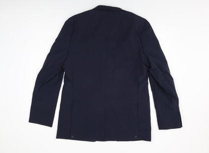 Mens UK Size 42 Marks and Spencer Regular Blue Suit Jacket