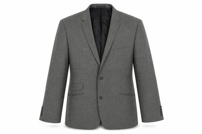 Business Boutique Mens Grey Polyester Jacket Suit Jacket Size 48 Regular