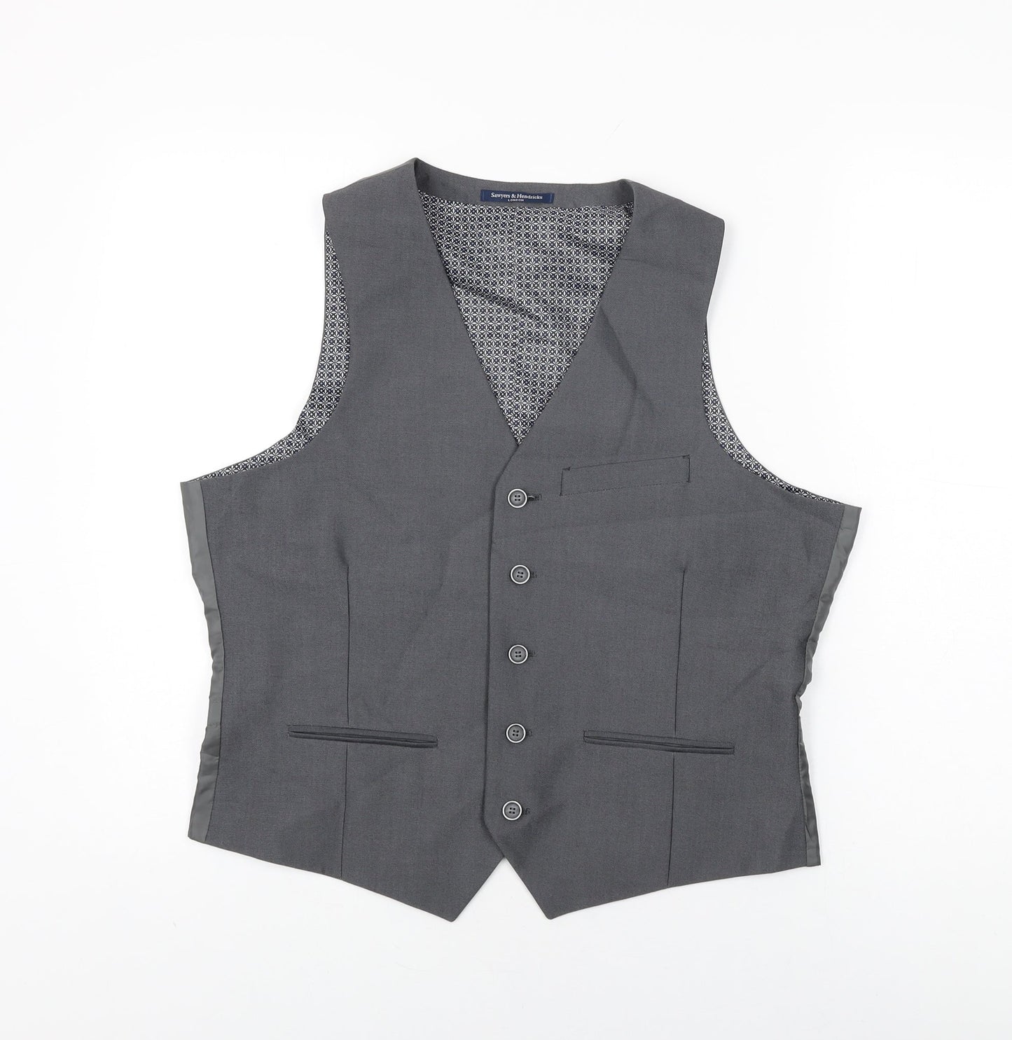 Mens UK Size 40 Sawyers & Hendricks Regular Grey Suit Jacket
