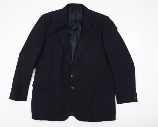 Mens UK Size 46 St Michael Regular Blue Suit Jacket