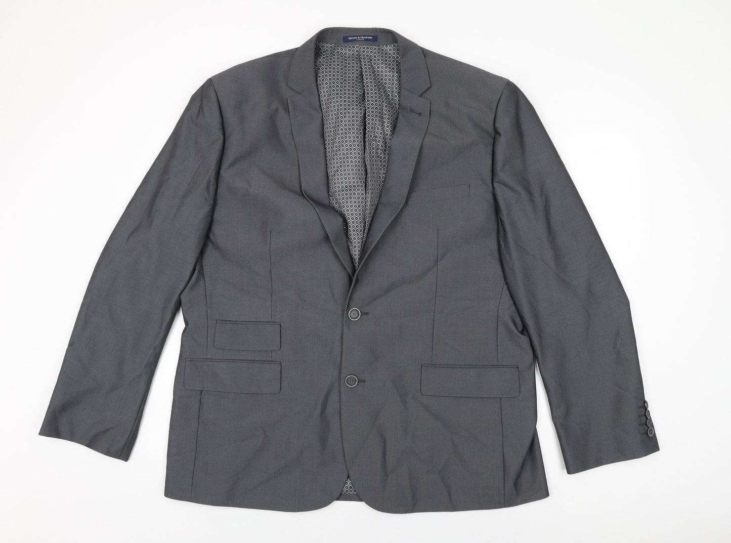 Mens UK Size 48 Sawyers & Hendricks Regular Grey Suit Jacket