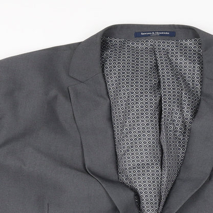 Mens UK Size 48 Sawyers & Hendricks Regular Grey Suit Jacket