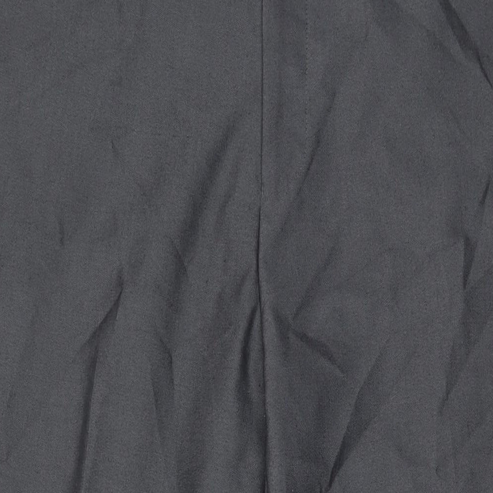 Sawyers & Hendricks Mens Grey Polyester Trousers Size 42 in L30 in Regular Zip