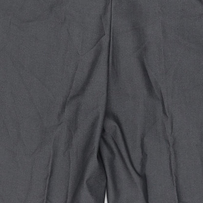Sawyers & Hendricks Mens Grey Polyester Trousers Size 42 in L30 in Regular Zip
