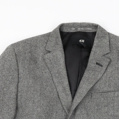 Mens UK Size 36 H&M Regular Grey Suit Jacket