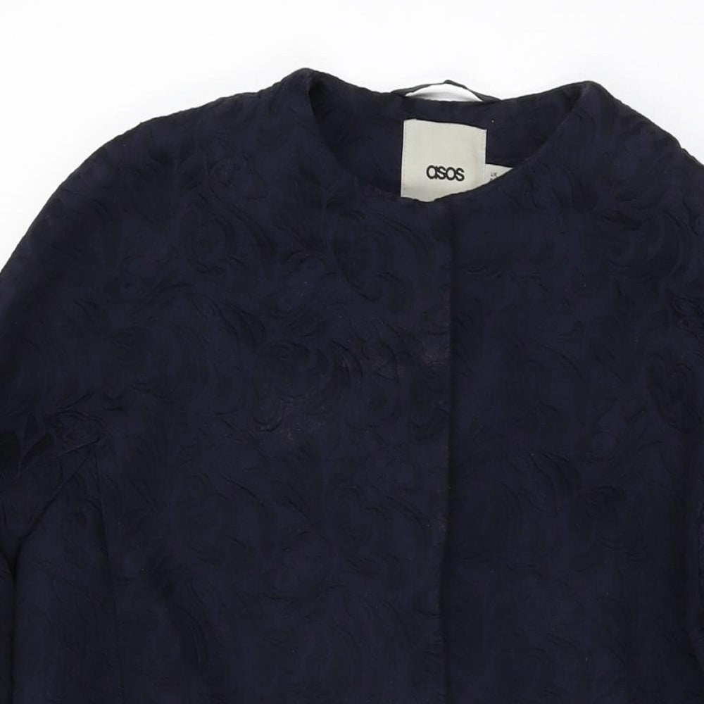 Womens UK Size 6 ASOS Blue Overcoat