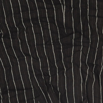 Rosie's L.F.Coll Womens Brown Striped Jacket Size 12 Hook & Eye