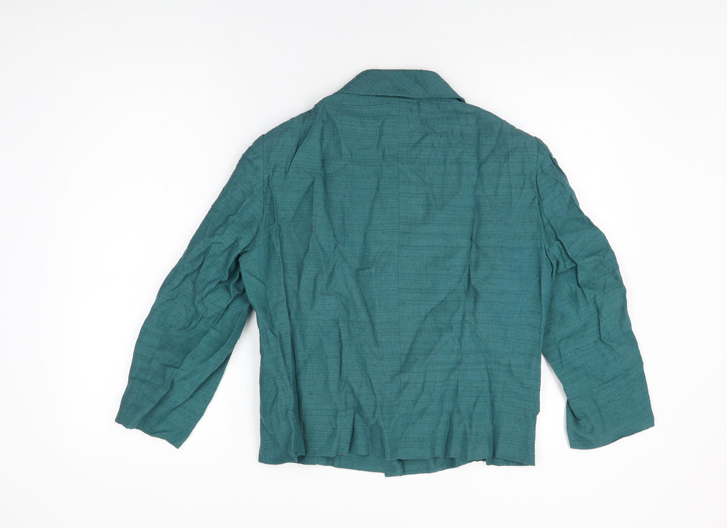 Cresta Couture Womens Green Jacket Size 14 Button