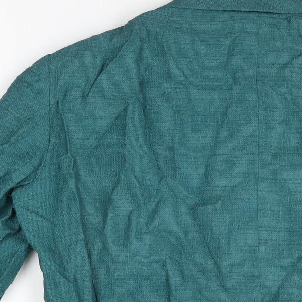 Cresta Couture Womens Green Jacket Size 14 Button