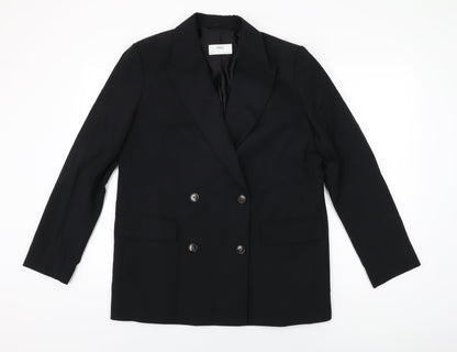 Marks and Spencer Womens Black Polyester Jacket Suit Jacket Size 12