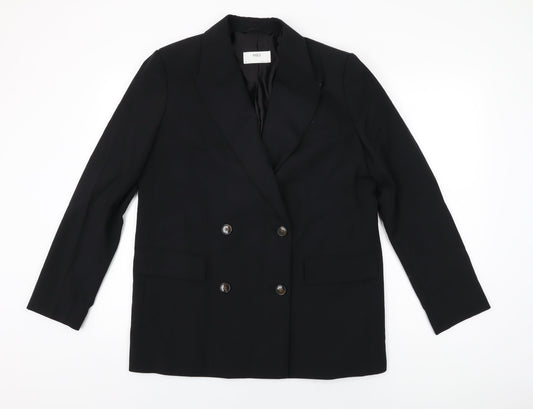 Marks and Spencer Womens Black Polyester Jacket Suit Jacket Size 12