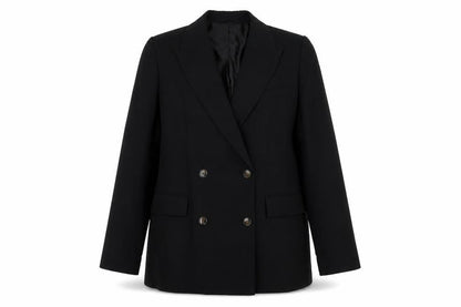 Marks and Spencer Womens Black Polyester Jacket Suit Jacket Size 12