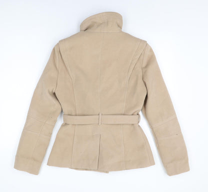 Womens UK Size 10 Et Vous Beige Overcoat